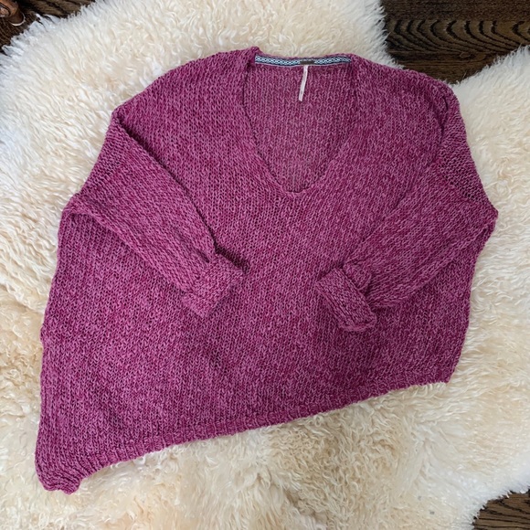 NWOT Free people oversized asymmetrical sweater - Picture 12 of 12